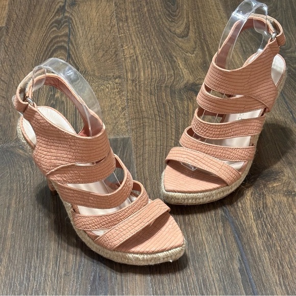 LOEFFLER RANDALL Strappy Espadrille Platform Bootie Heels new size 6 - Picture 5 of 11